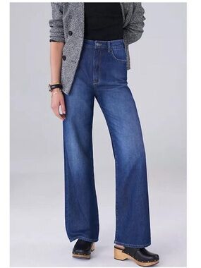 Anthropologie Pilcro The Annie High Rise Relaxed Flared Wide Leg Jeans 27